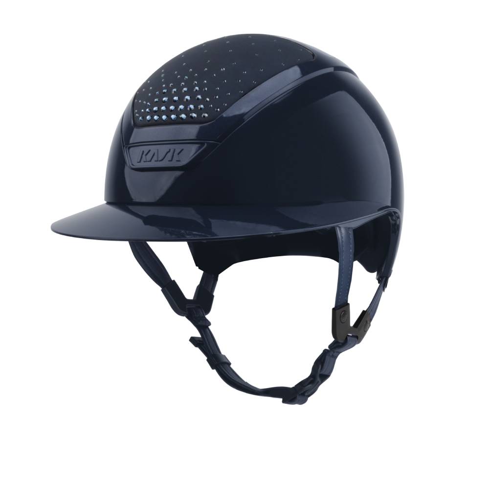 KASK Reithelm Star Lady Pure Shine Passage - navy/navy/montana, Größe 56