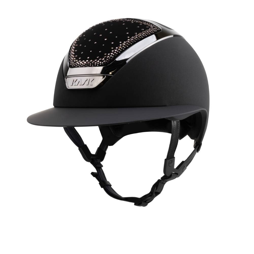 KASK Reithelm Star Lady Chrome IN-OUT - black_black_vintagerosemix, Größe 59