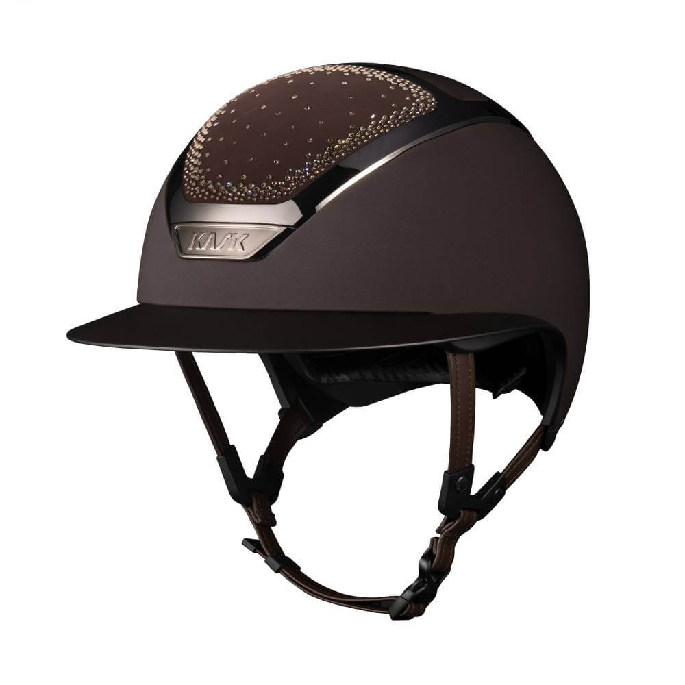 KASK Reithelm Star Lady Chrome IN-OUT - brown/greige, Größe 55