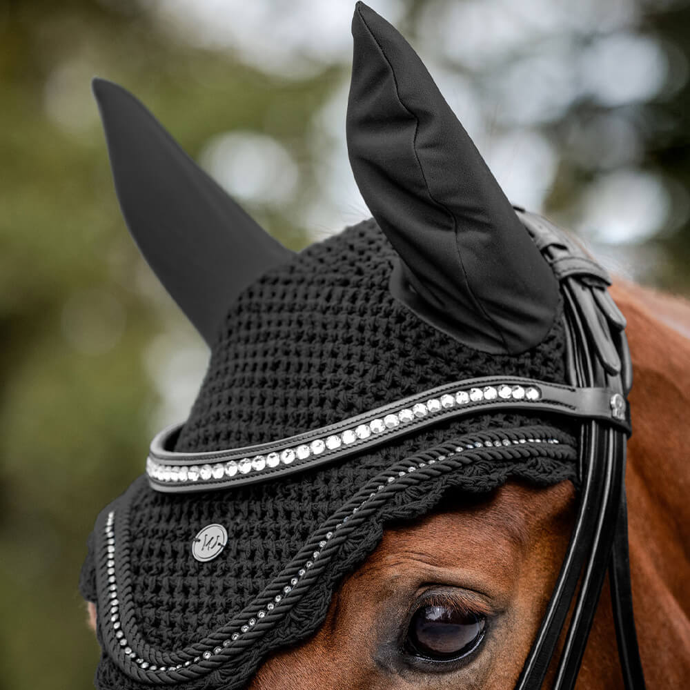 Waldhausen Fliegenohren Nepal - schwarz, Größe Warmblut