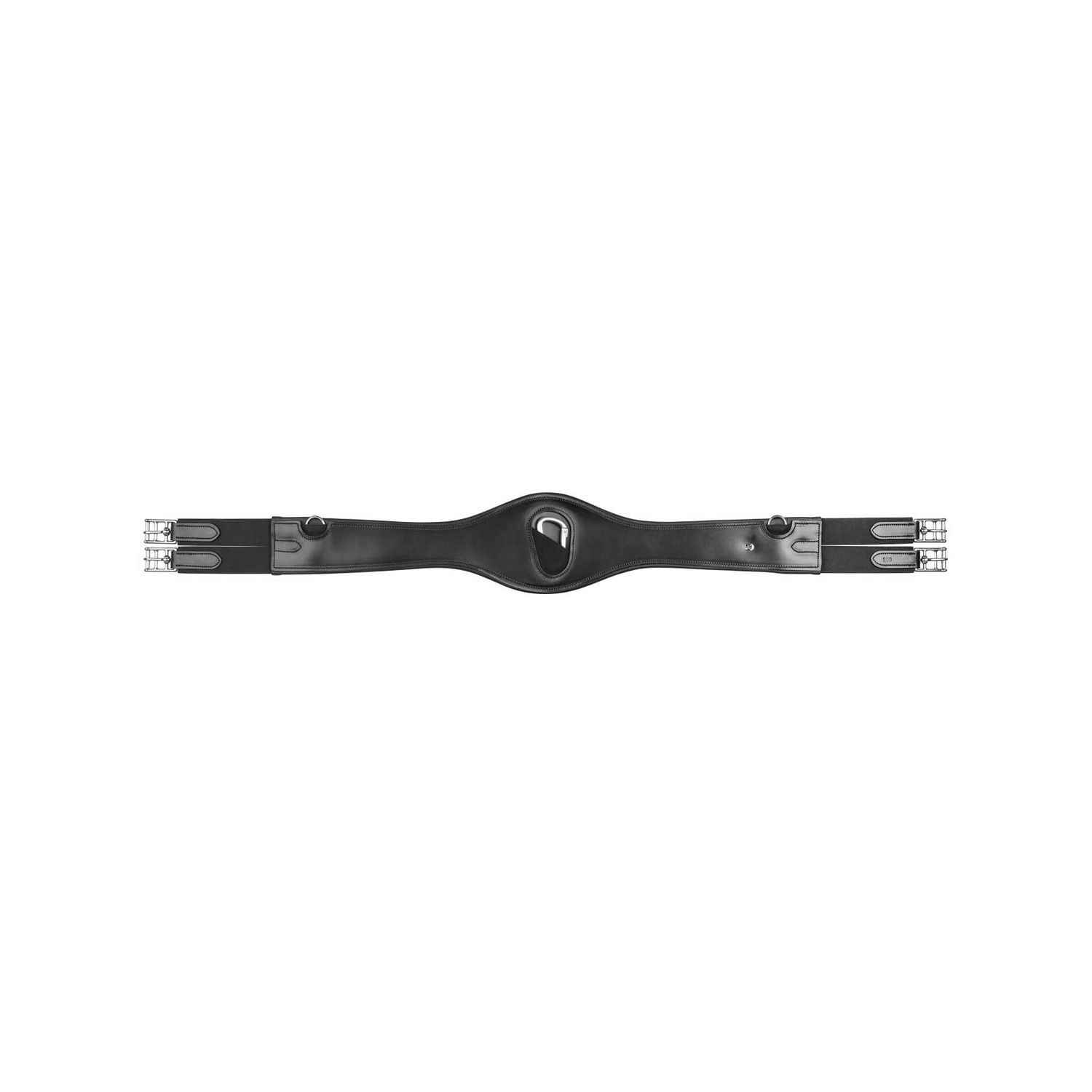 Waldhausen Ledersattelgurt - schwarz, Größe 135 cm