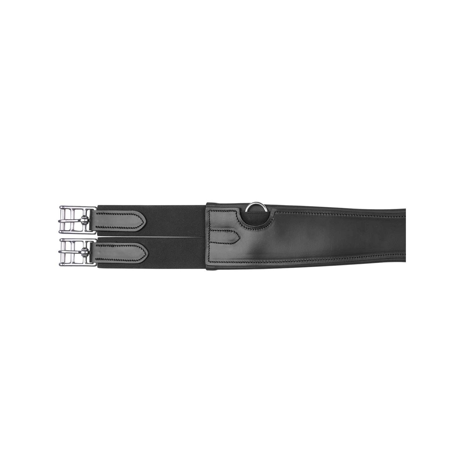 Waldhausen Ledersattelgurt - schwarz, Größe 115 cm