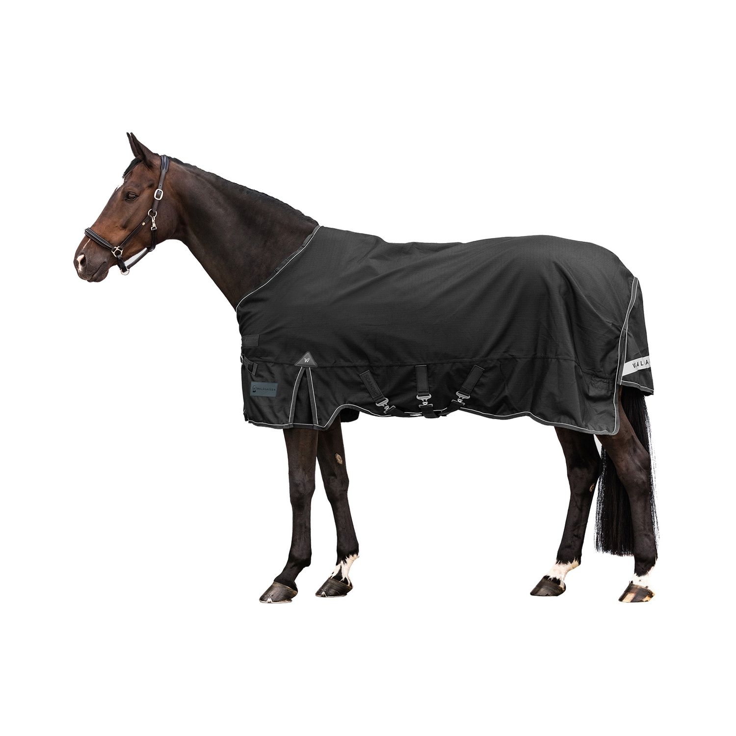 Waldhausen Outdoordecke Scandic 200g - schwarz, Größe 135 cm