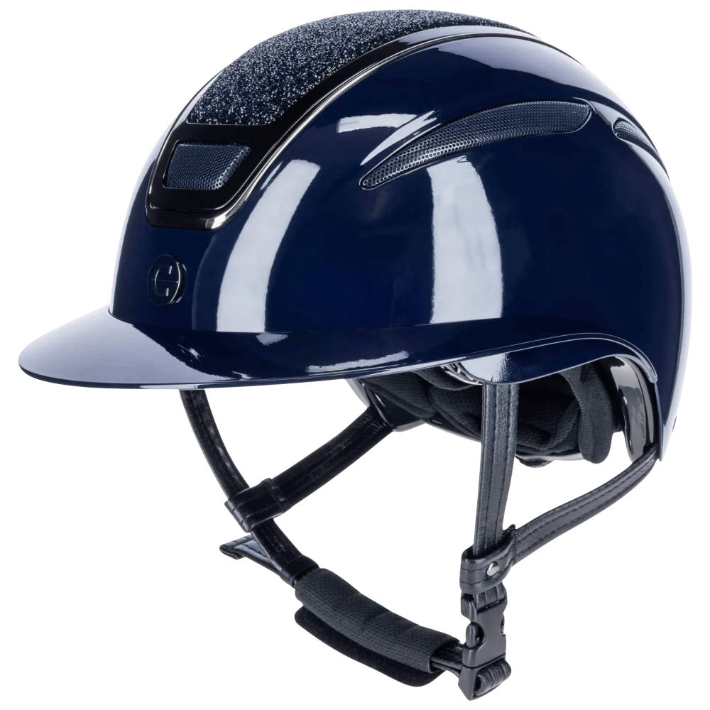 Covalliero Reithelm Elite Polo - lackblau, Größe M (56-58 cm)
