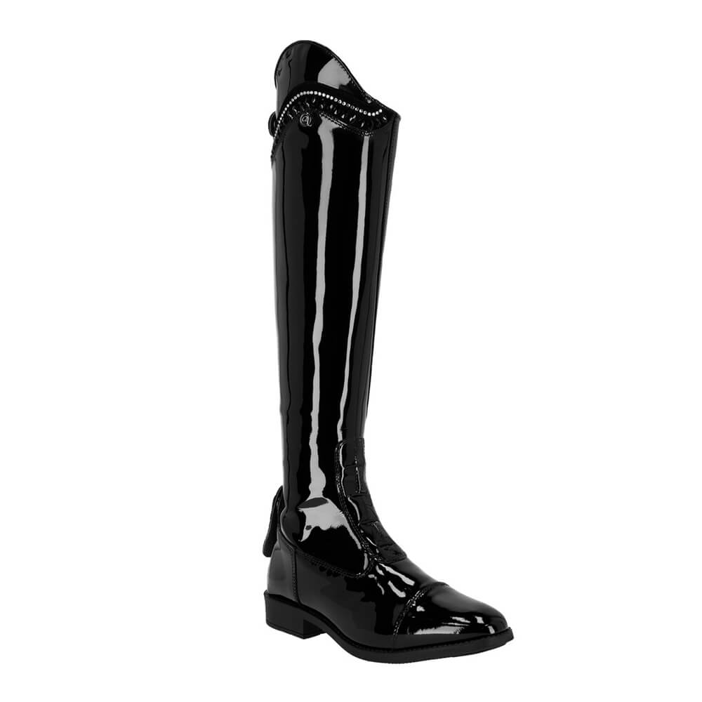 Qhp Reitstiefel Lackleder Lamira Breit