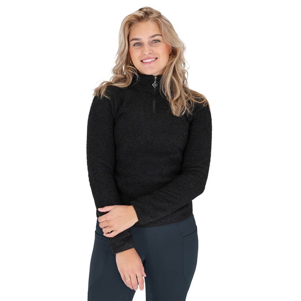 Qhp Pullover Mit Halbem Reißverschluss Teddie Damen