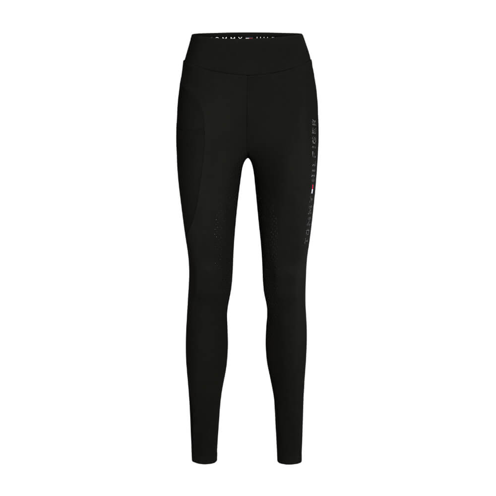 Tommy Hilfiger Equestrian Elmira Strass Vollbesatz Winter-Reitleggings Damen - black, Größe S