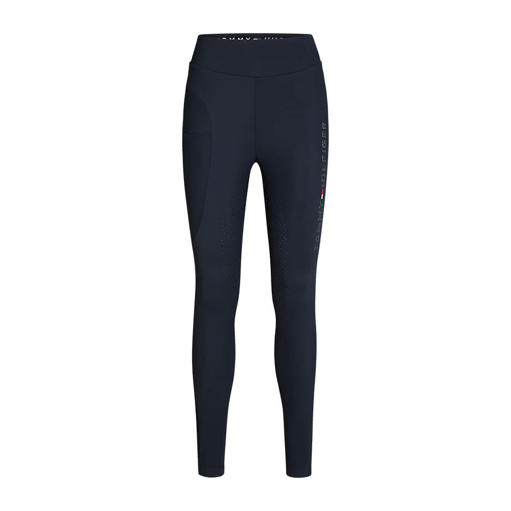 Tommy Hilfiger Equestrian Elmira Strass Vollbesatz Winter-Reitleggings Damen - desert sky, Größe L