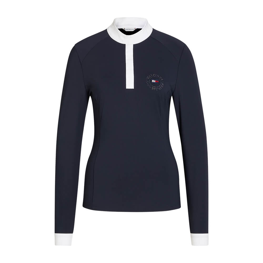 Tommy Hilfiger Equestrian Taylor Strass Turniershirt - desert sky, Größe M