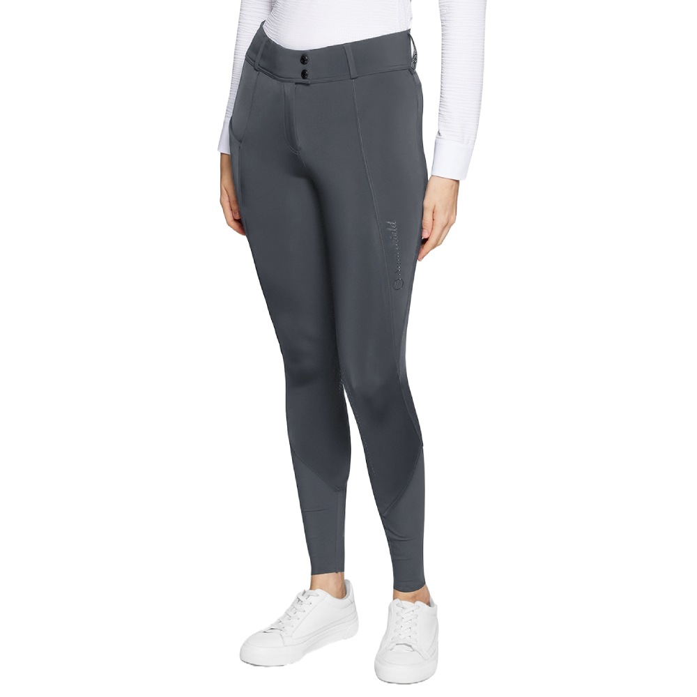 Samshield Tamara Winter Vollgrip Reithose Damen - dark shadow, Größe 38