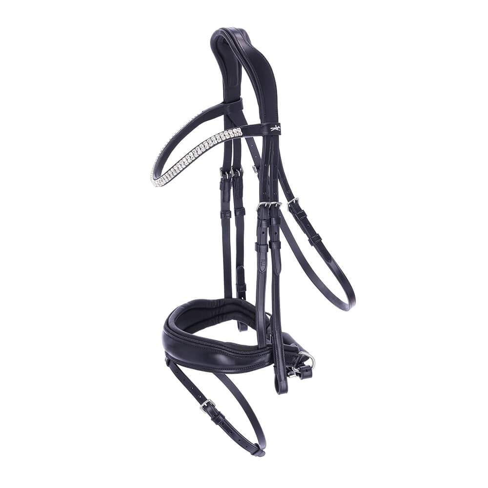 Schockemöhle Trense SP Valencia - black/silver, Größe VB