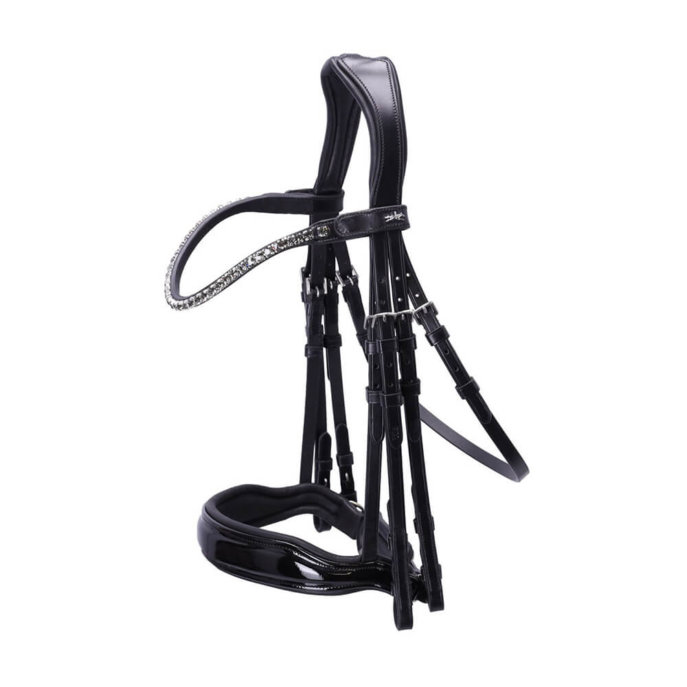Schockemöhle Kandare SP Milazzo - black/patent/grey, Größe VB