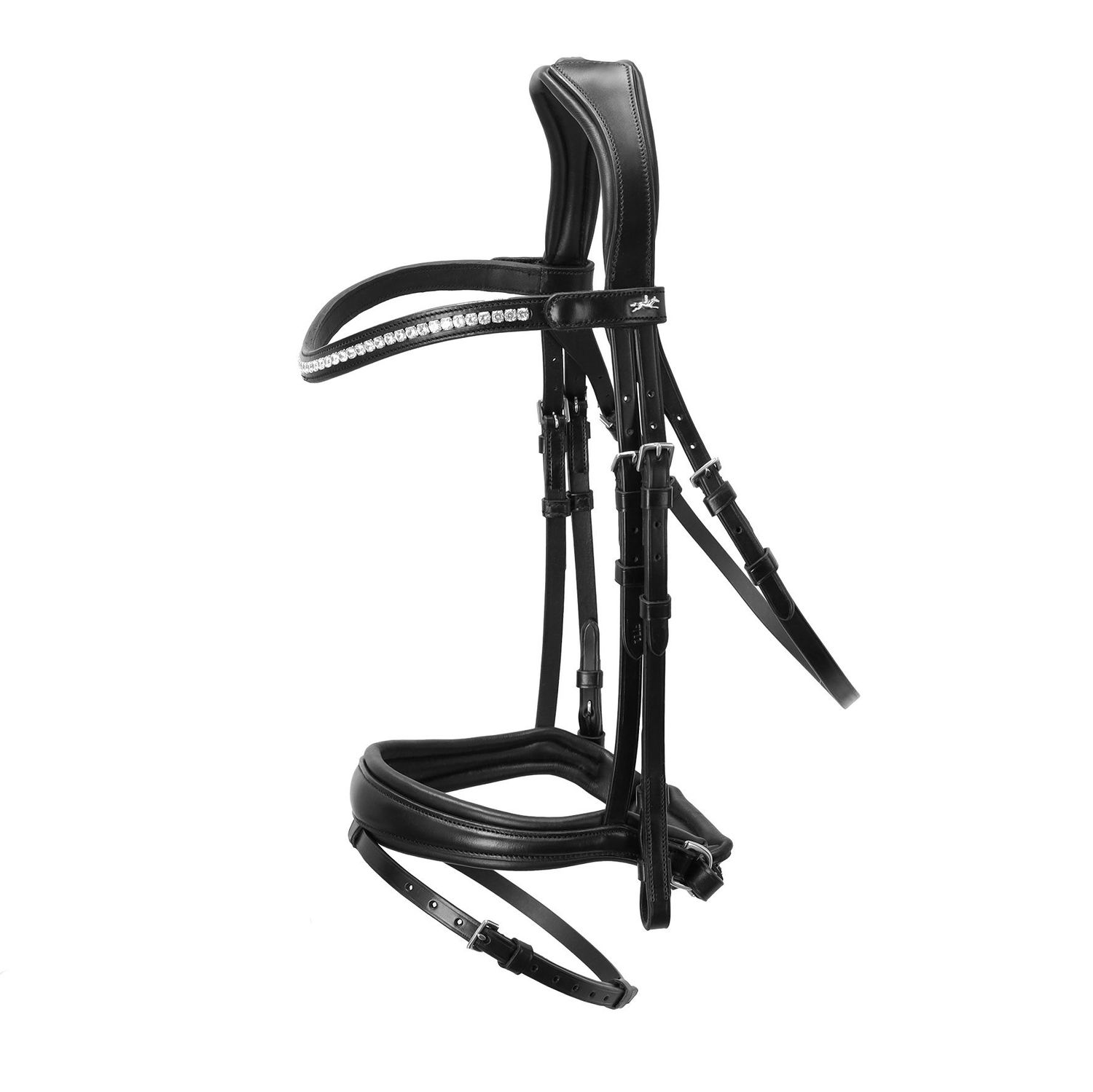 Schockemöhle Trense SP Charleston - black/silver, Größe VB