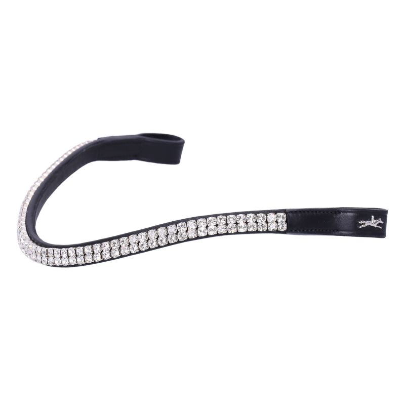 Schockemöhle Stirnband SP Valencia/Monticelli - black/crystal, Größe VB