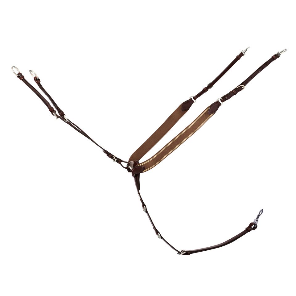 Schockemöhle Vorderzeug SP Pro Jump Plus - antique brown/silver, Größe WB