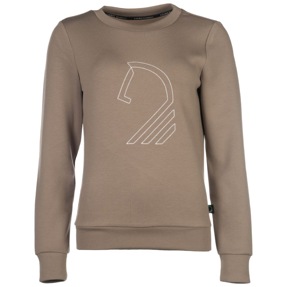 HKM Pullover Amalfi Horse Head Damen - taupe, Größe S