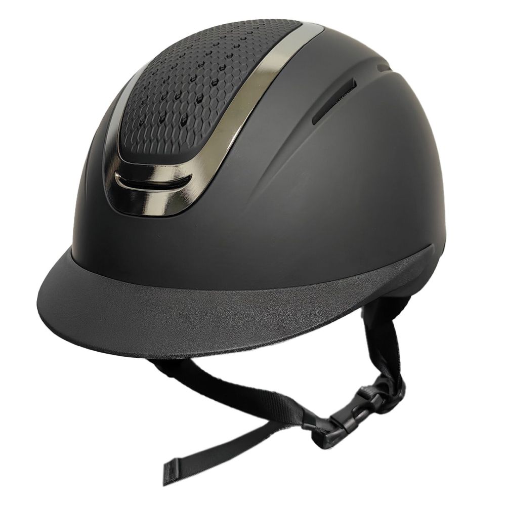 HKM Reithelm Sydney City - schwarz/silber, Größe S (52-54 cm)