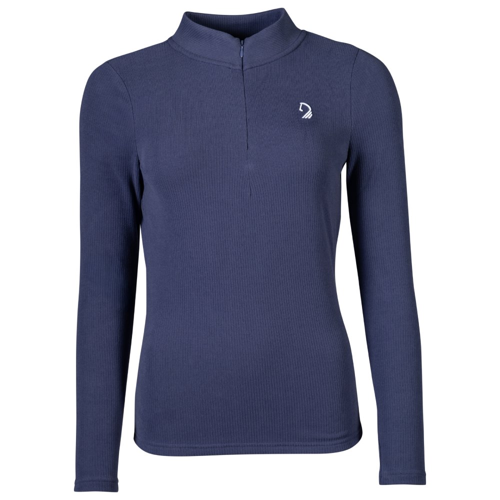 HKM Langarmshirt Arezzo Soft Damen - indigo, Größe XXL