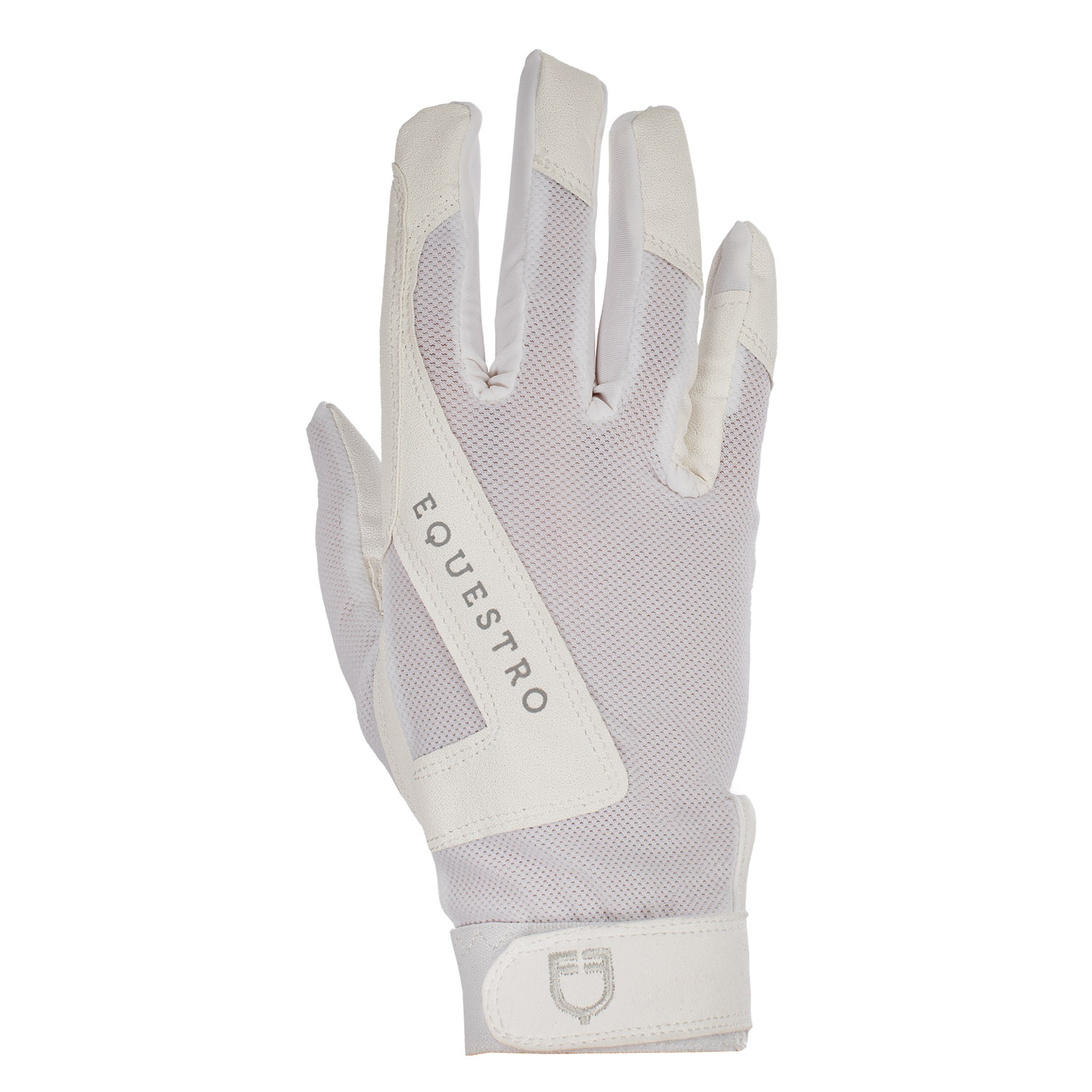 Equestro Technical Fabric Reithandschuhe - white, Größe M