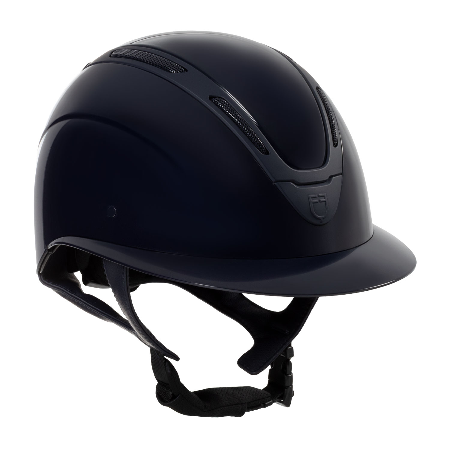 Equestro Apocalipse Glossy Reithelm - navy/navy, Größe L (58-60)