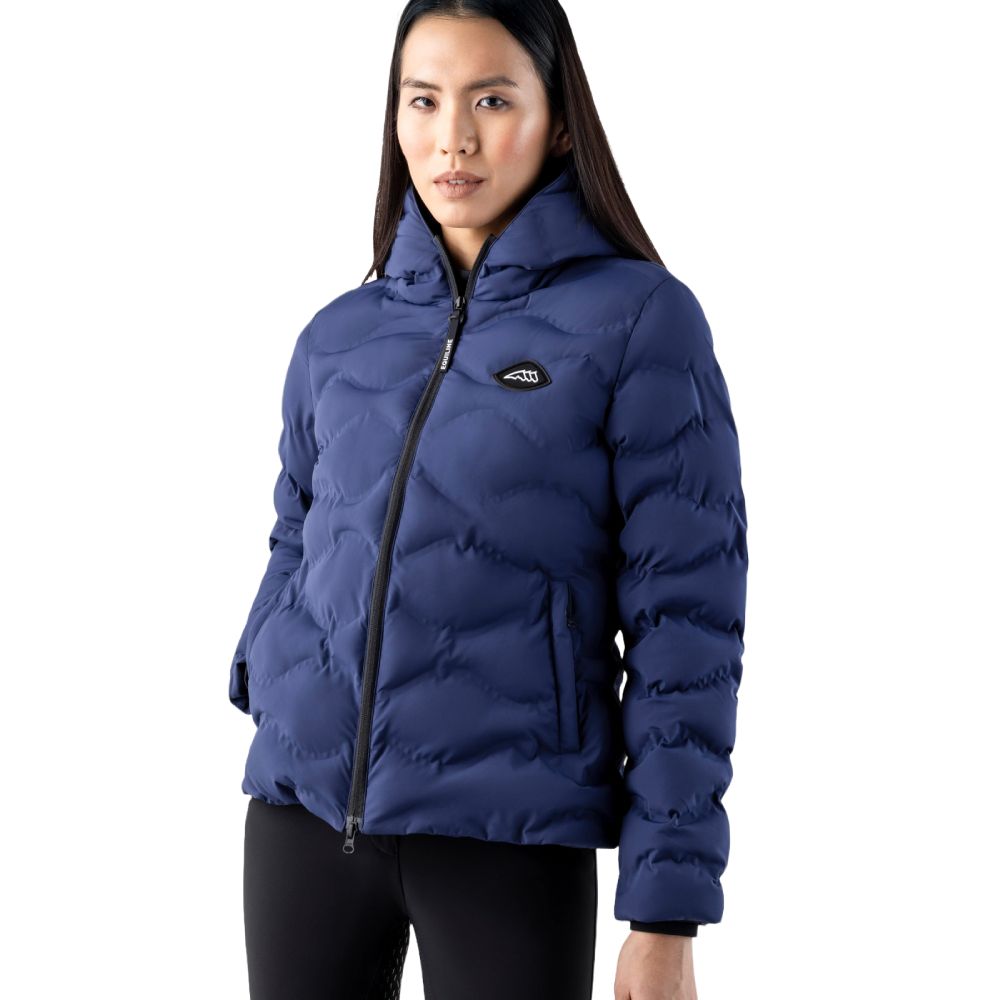 Equiline Casic wattierte Winterjacke Damen - navy peony, Größe XL