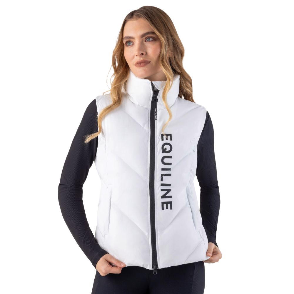 Equiline Cilet Steppweste Damen - weiss, Größe M