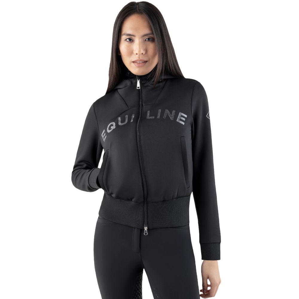 Equiline Gur Sweatjacke Damen - schwarz, Größe L