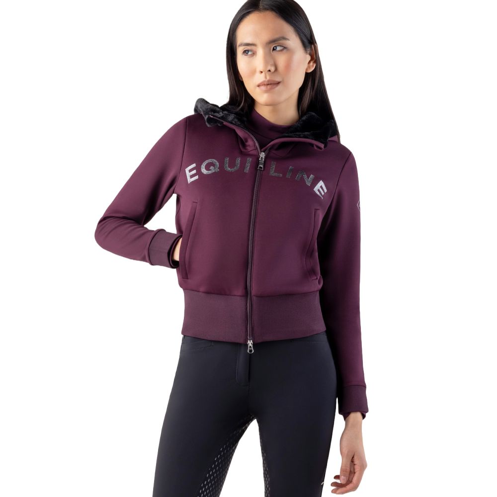 Equiline Gur Sweatjacke Damen - amaranto, Größe M