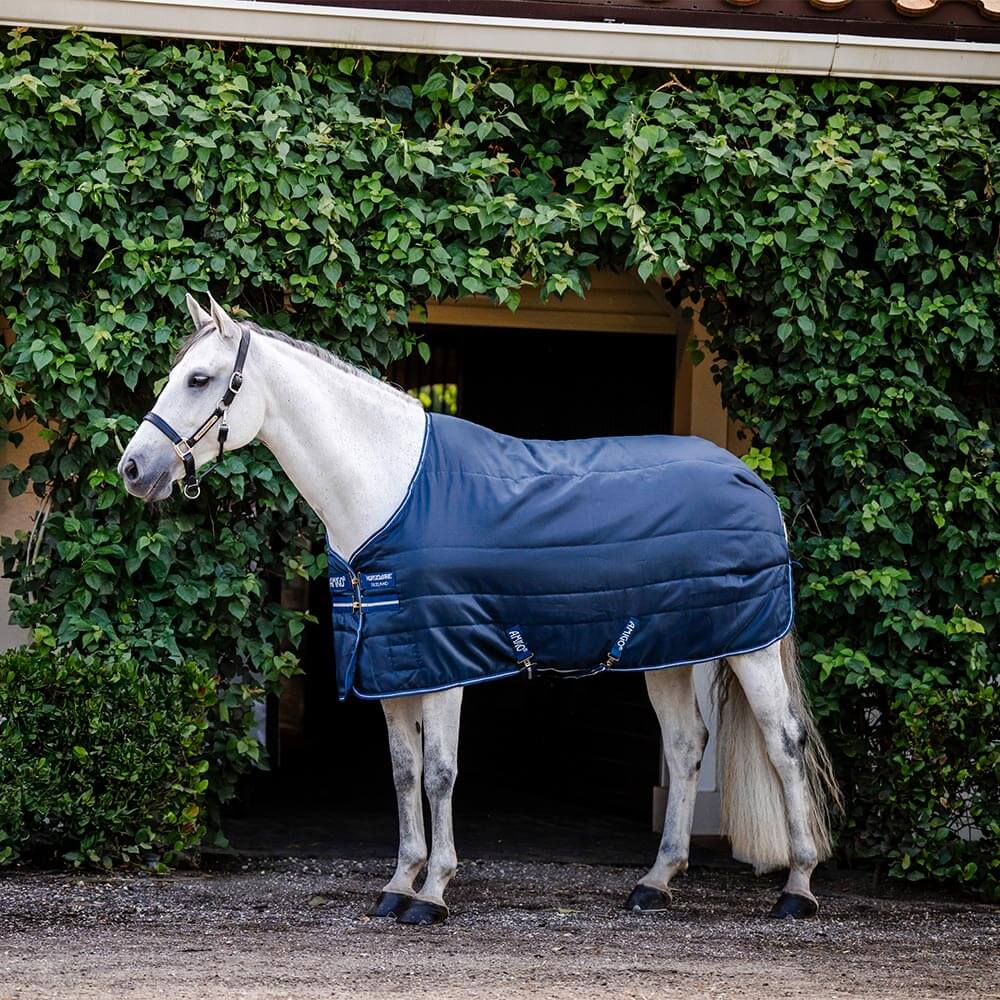 Horseware Amigo Ripstop Insulator Stalldecke 50g - navy/titanium grey, Größe 155