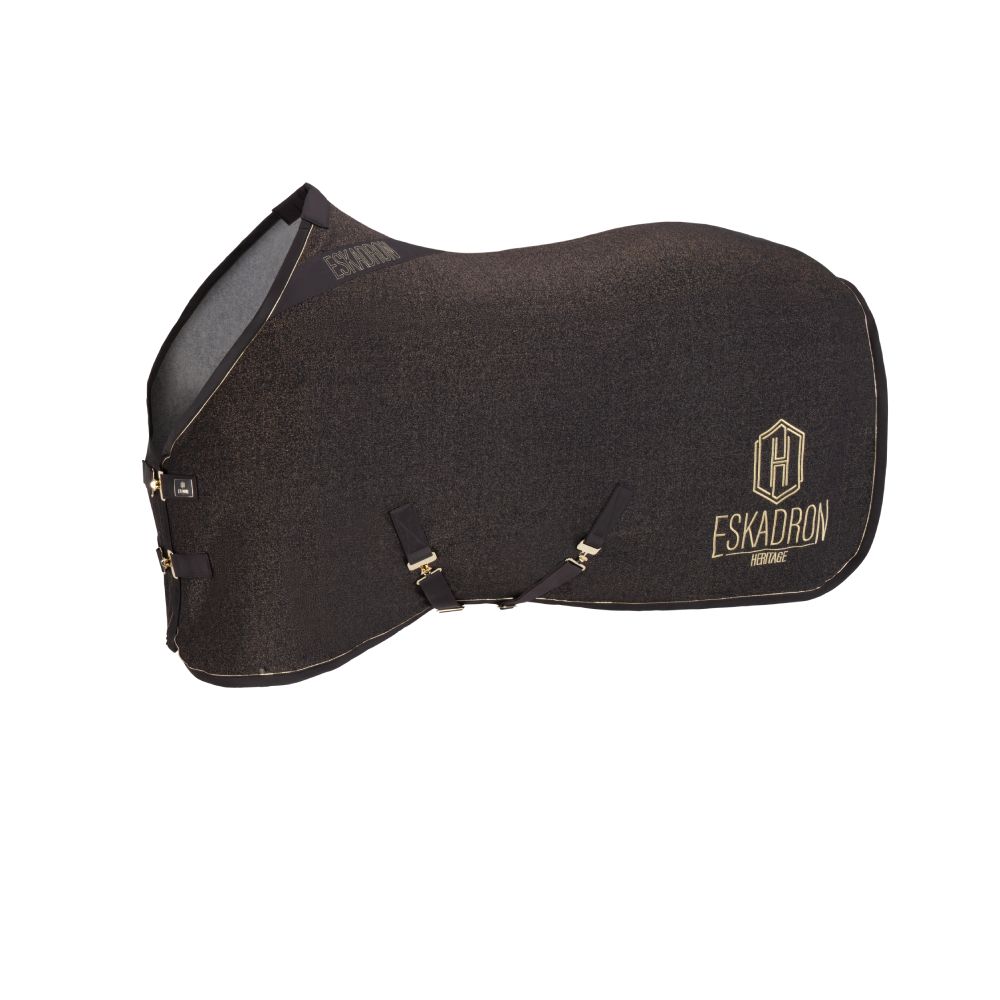 Eskadron Heritage 25/26 Jersey Sparkle Abschwitzdecke - black truffle, Größe 135 cm (M)