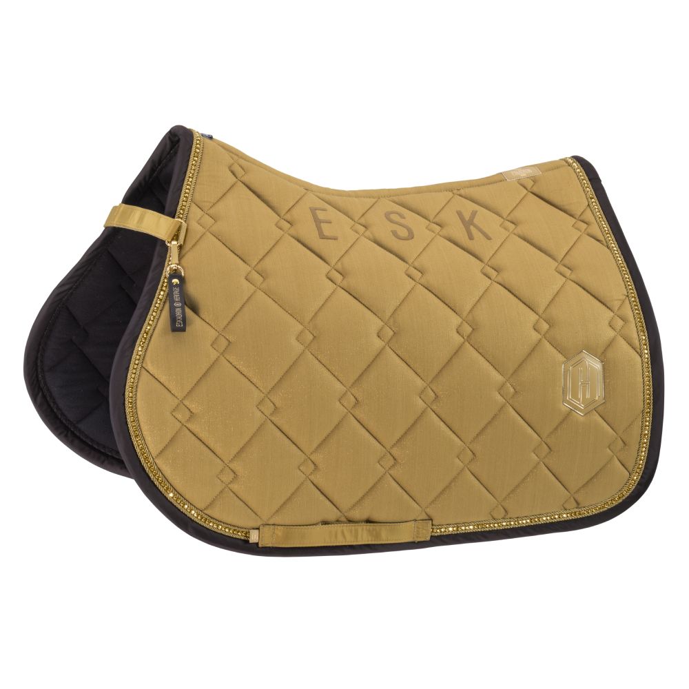 Eskadron Heritage 25/26 Cotton Glitter Crystal Schabracke - cardamom, Größe Warmblut Dressur