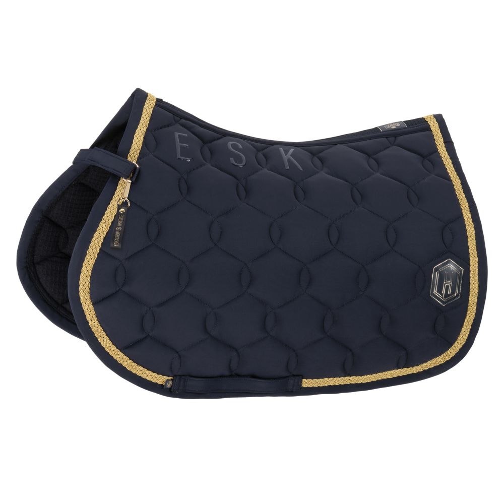 Eskadron Heritage 25/26 Pro Soft Emblem Schabracke - navy, Größe Warmblut Dressur