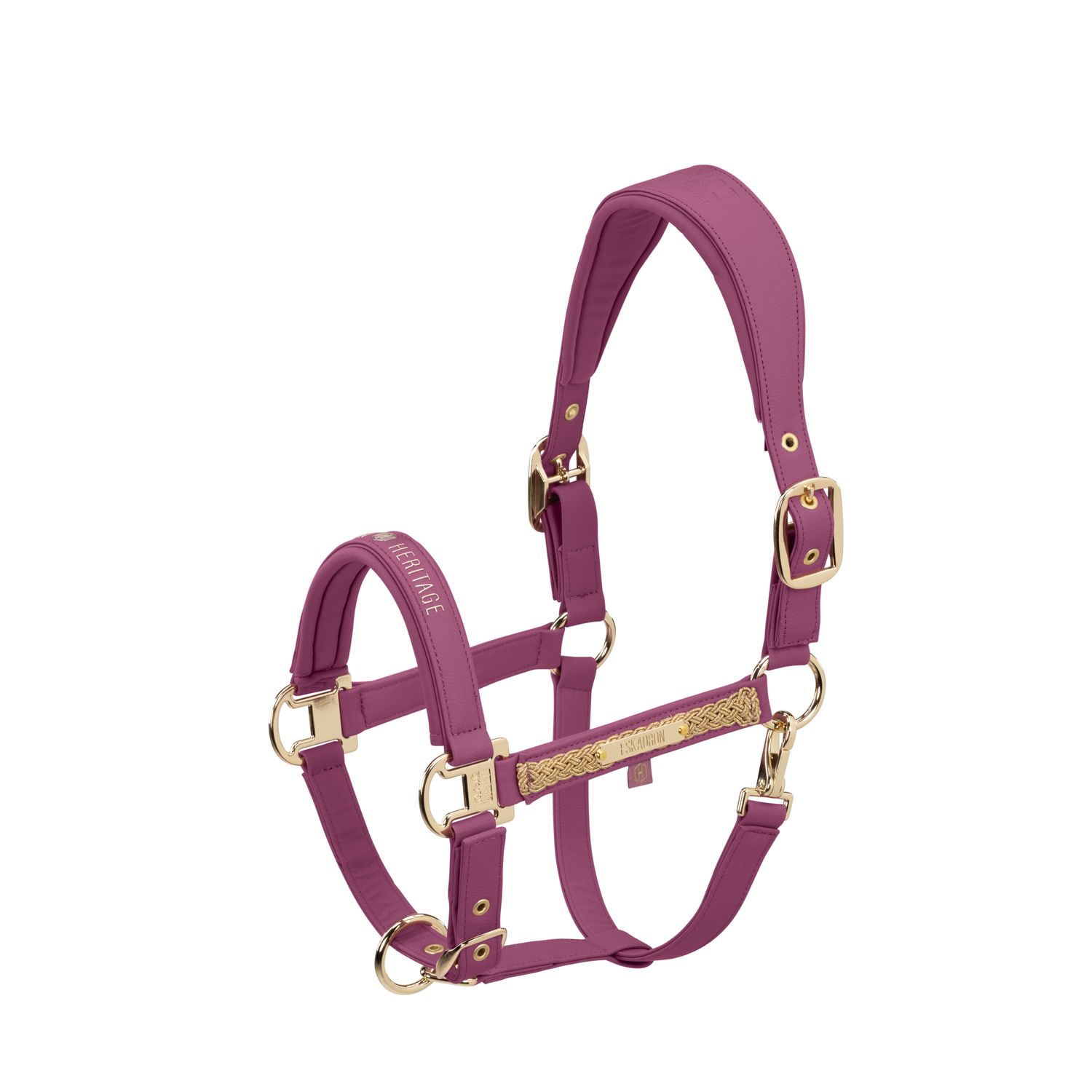 Eskadron Heritage 25/26 Leather Double Pin Halfter - wildberry, Größe Fohlen
