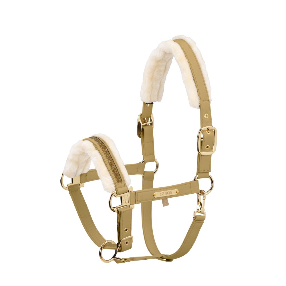 Eskadron Heritage 25/26 Faux Leather Jewel FF Halfter - cardamom, Größe Fohlen