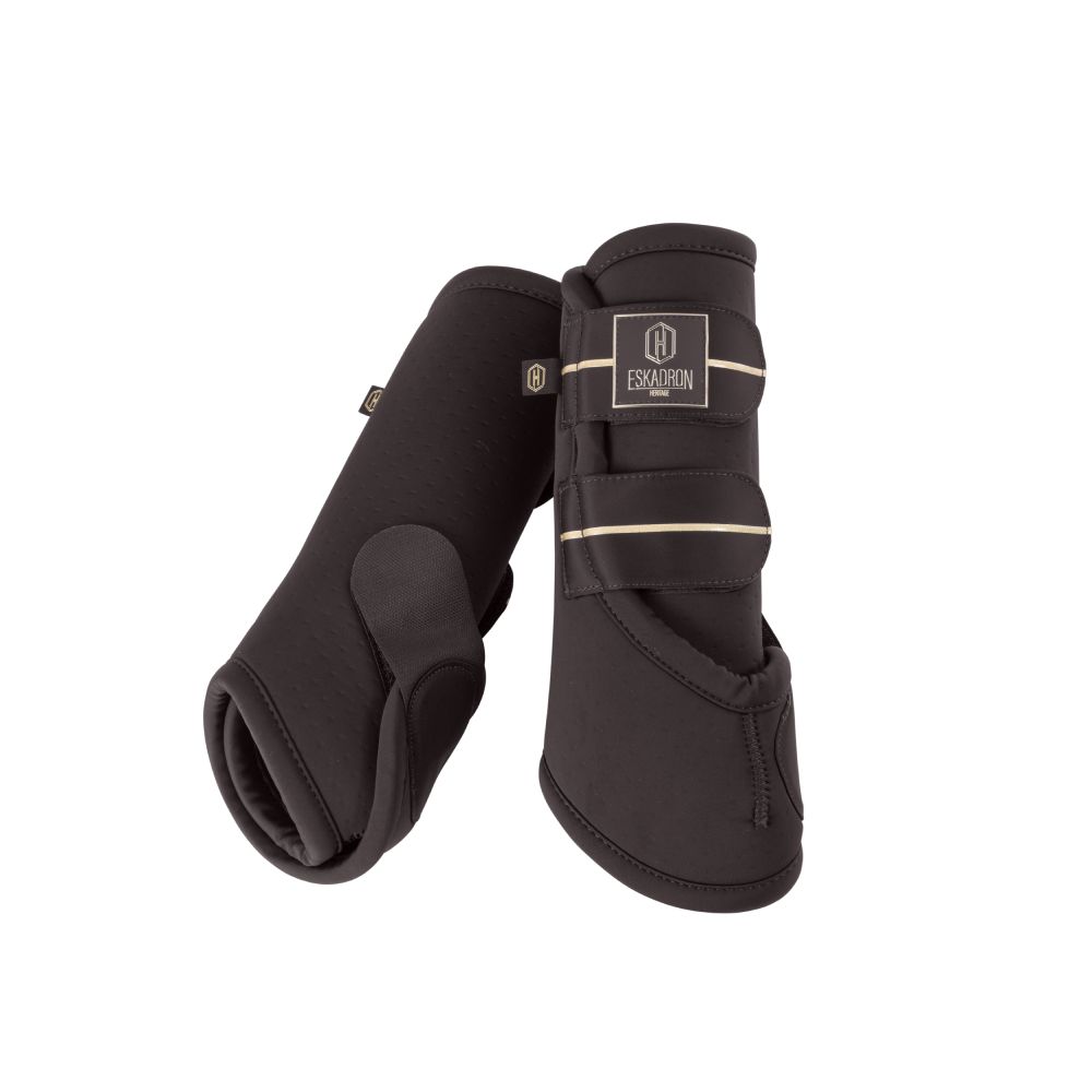 Eskadron Heritage 25/26 Pro Dressage Gamaschen Vorne - black truffle, Größe Pony