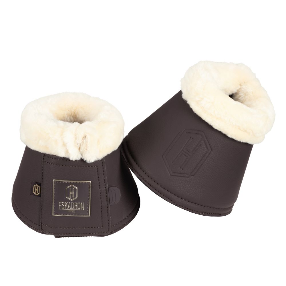 Eskadron Heritage 25/26 Faux Leather FF Hufglocken - black truffle, Größe S