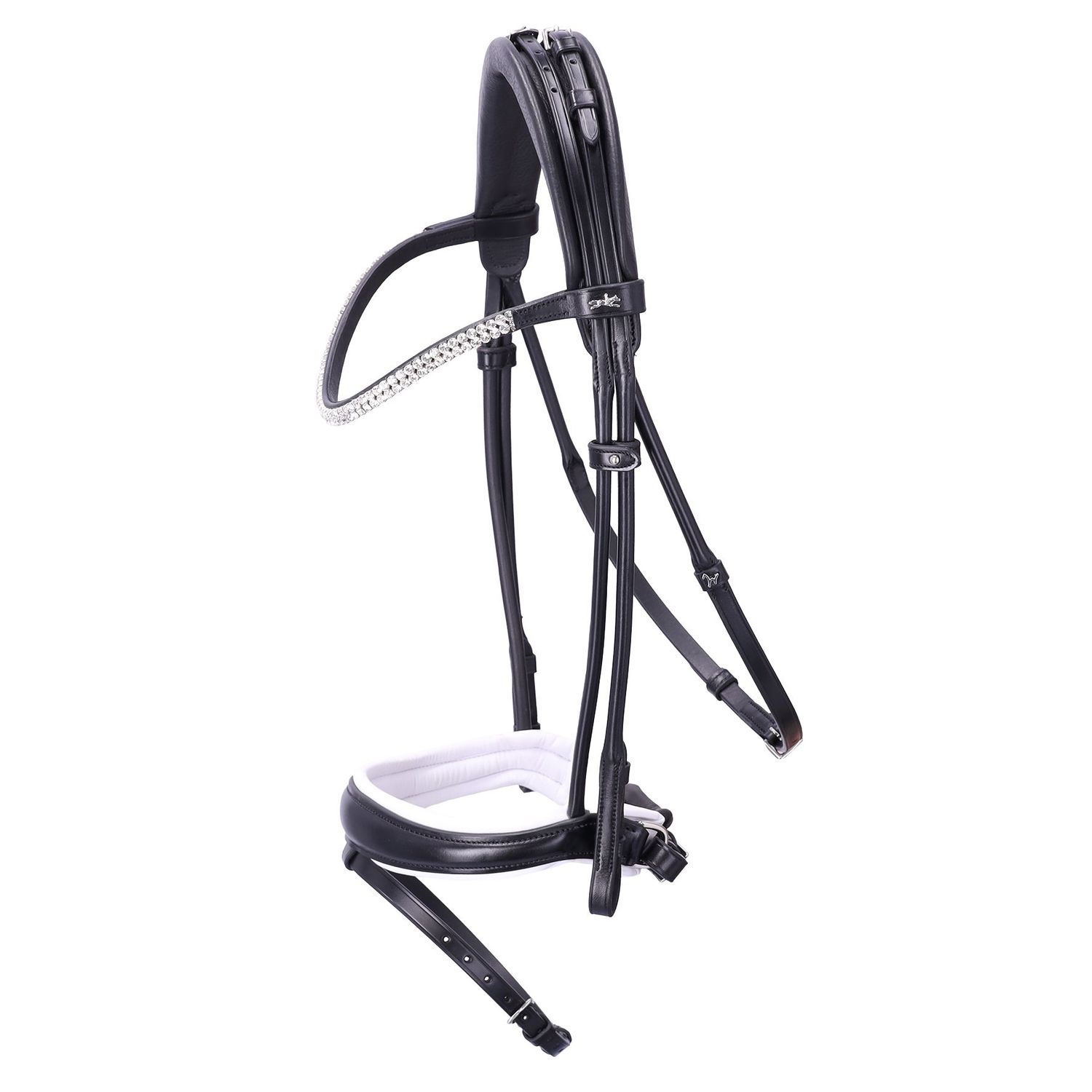 Schockemöhle Trense SP Isabell Werth Satchmo - black/white/silver, Größe VB