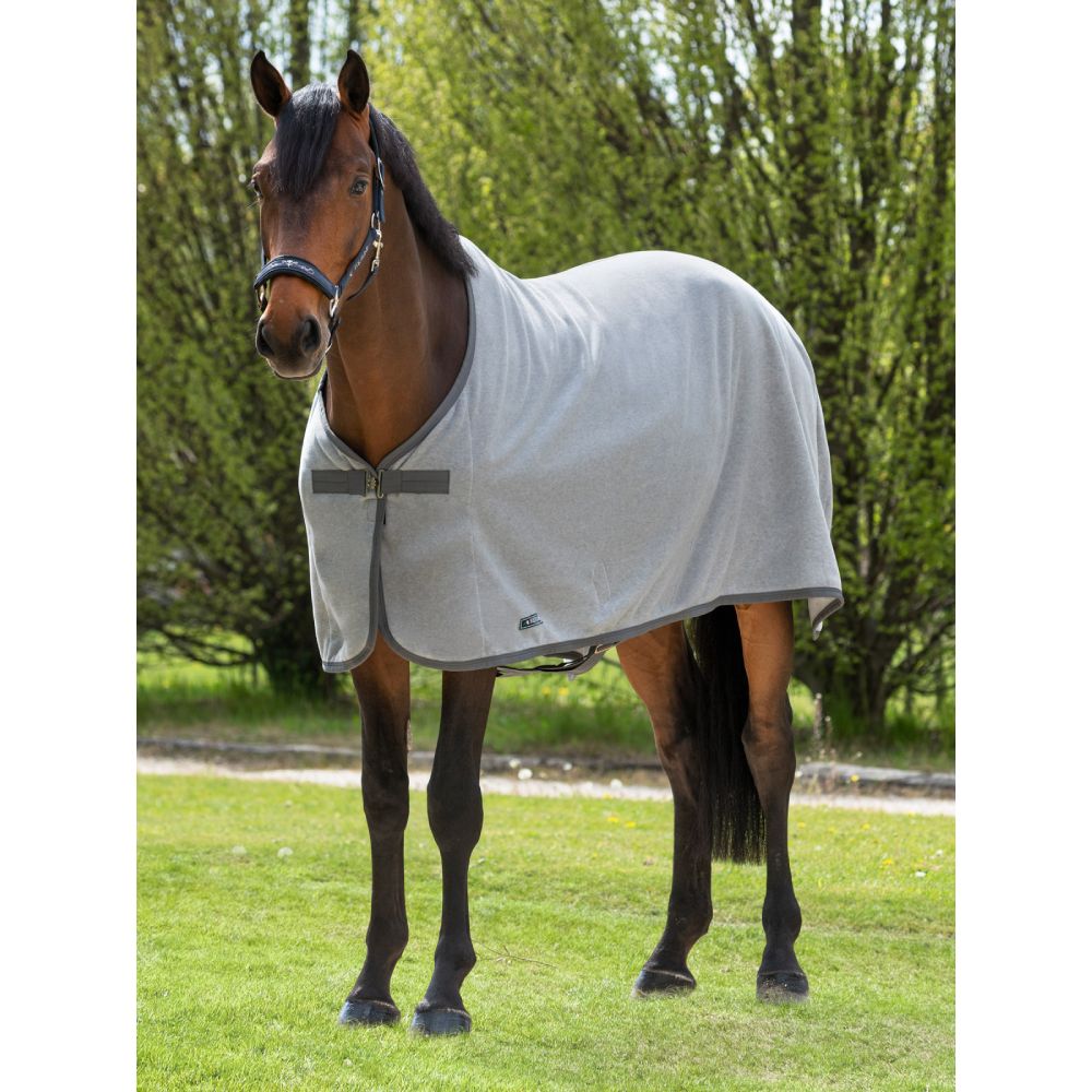 Equiline Hugo Fleecedecke - grau, Größe 115 cm