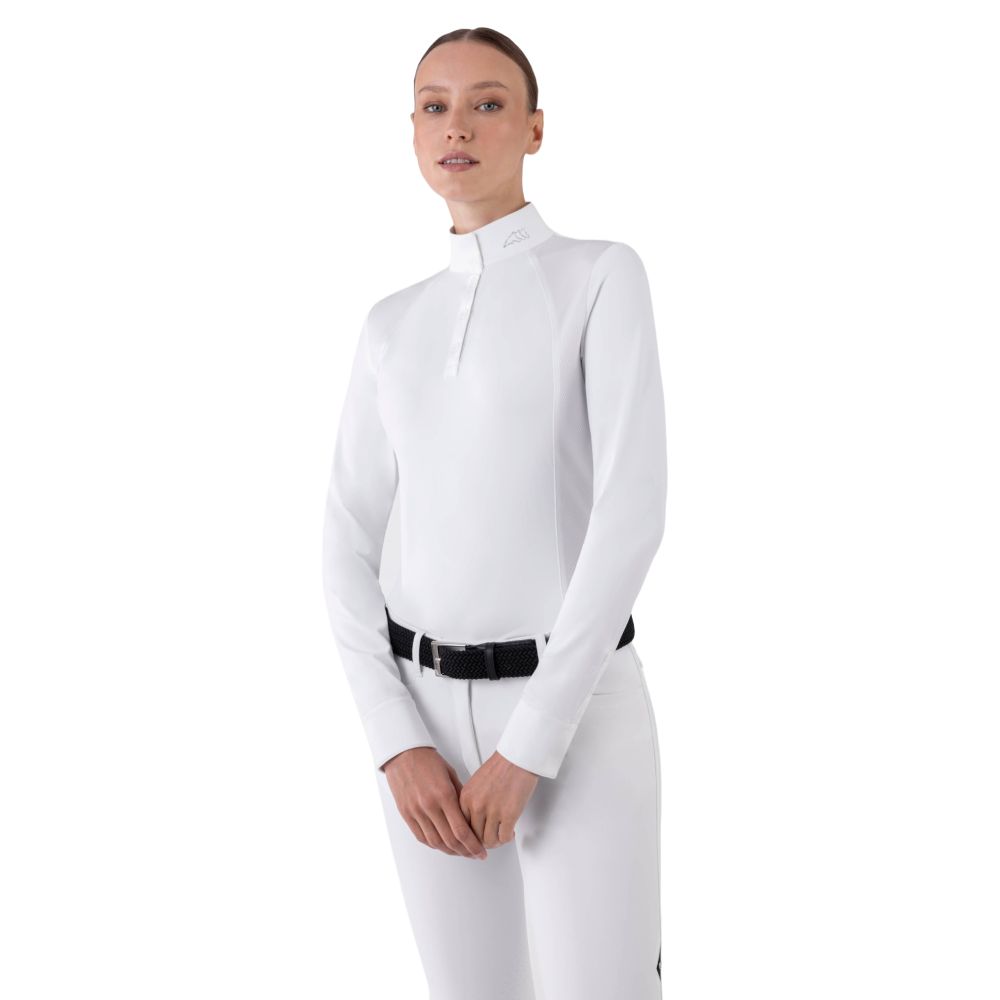 Equiline Ghitak Turniershirt Damen - weiß, Größe M