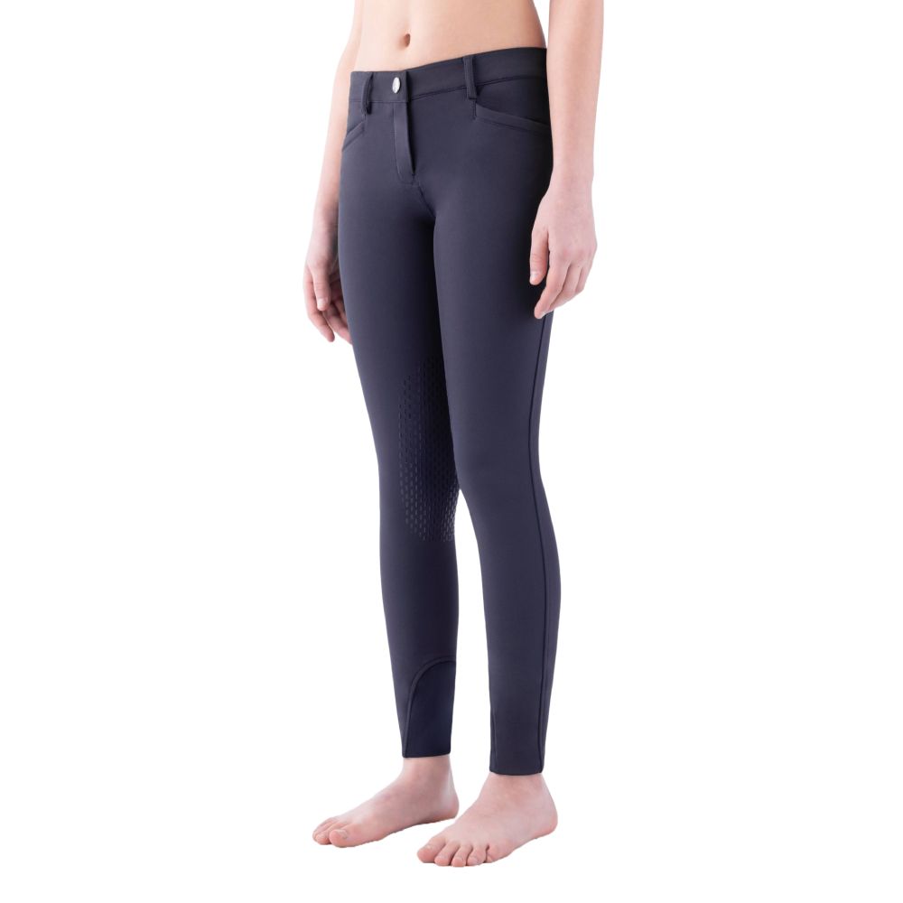 Equiline Jinak Kniegrip Reithose Mädchen - blau, Größe 128/140