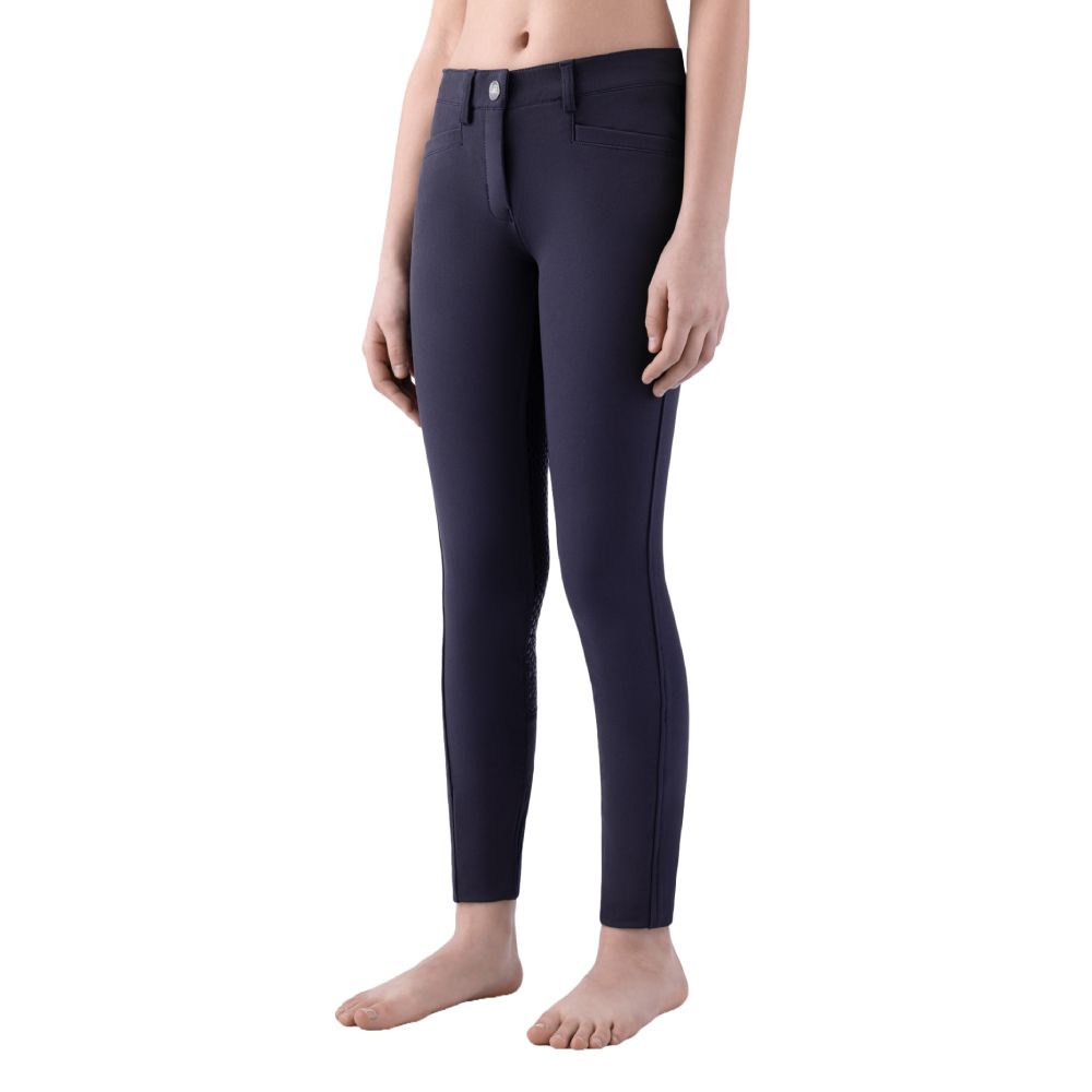 Equiline Jaklink Vollgrip Reithose Mädchen - blau, Größe 152/158