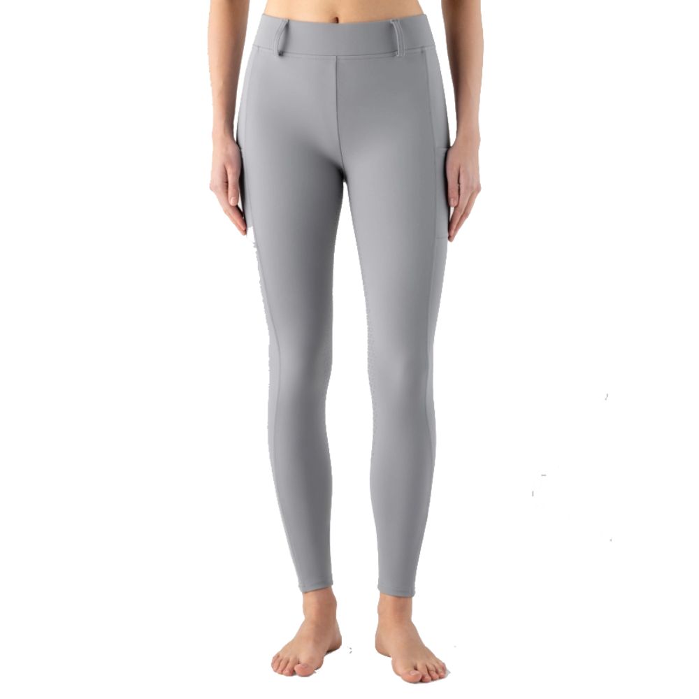 Equiline Steref Vollgrip Reitleggings Damen - cool grey, Größe XL