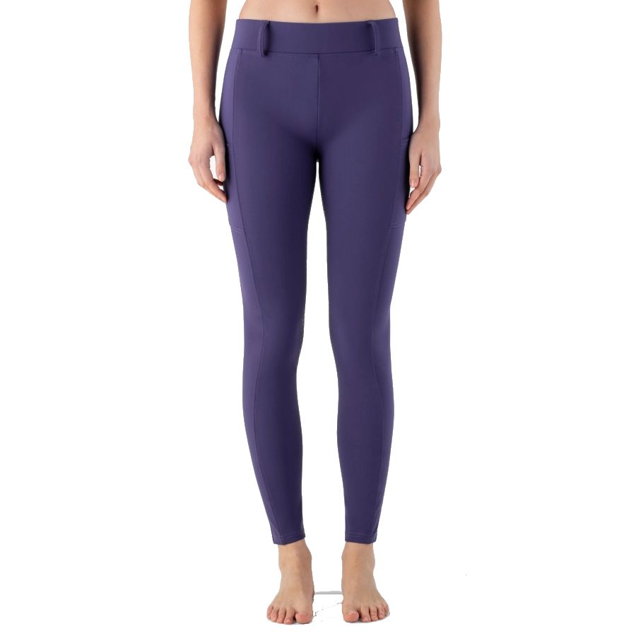 Equiline Steref Vollgrip Reitleggings Damen - violet, Größe XXS