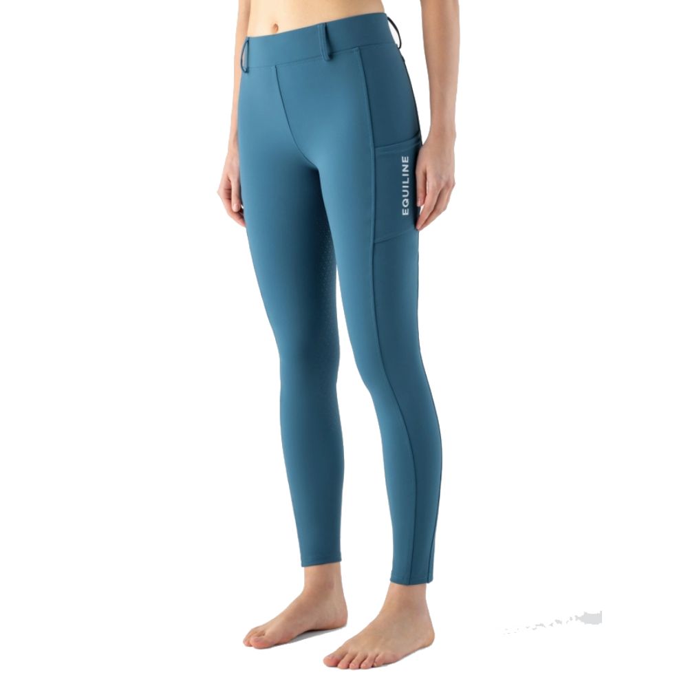 Equiline Steref Vollgrip Reitleggings Damen - seaport blue, Größe S