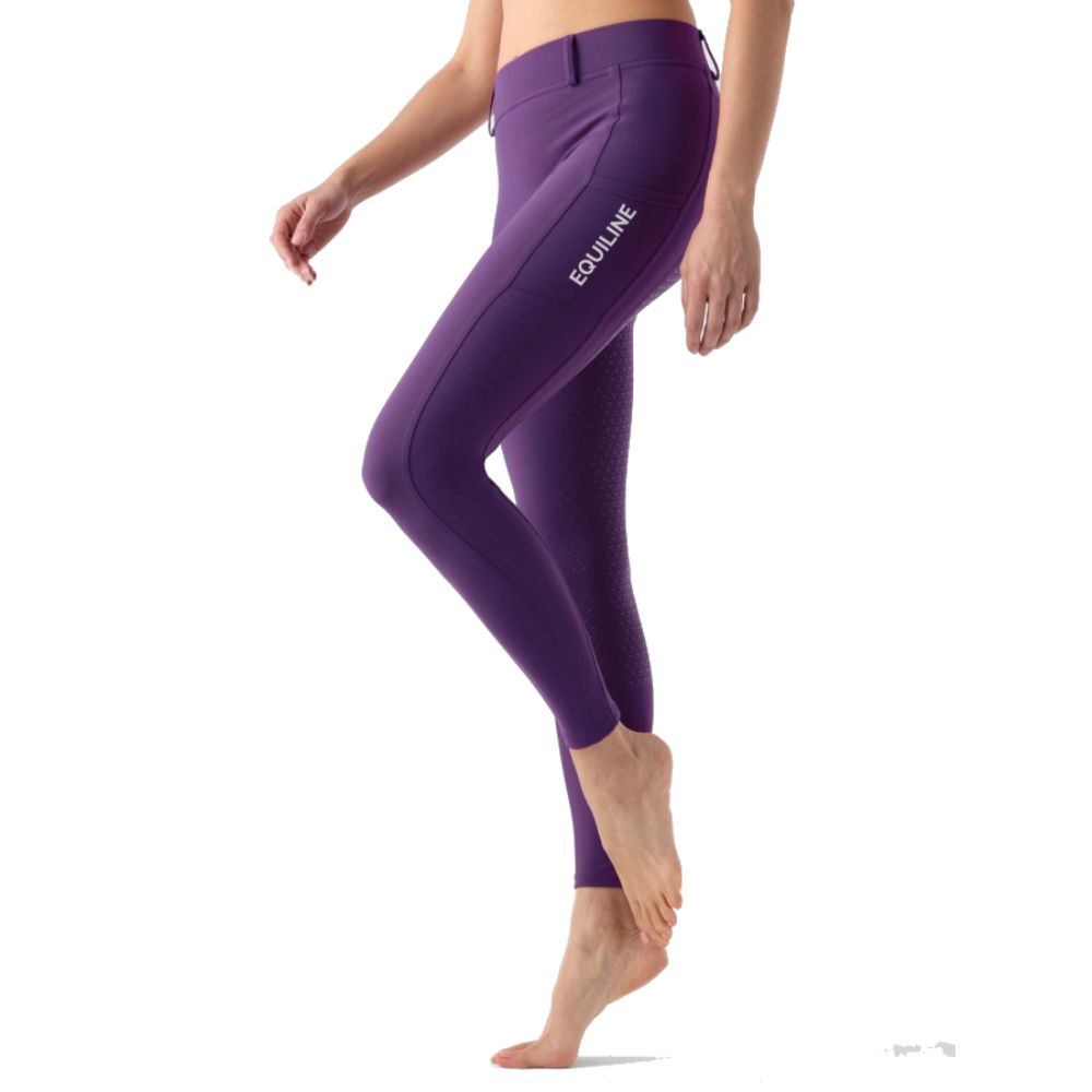 Equiline Steref Vollgrip Reitleggings Damen - patrician purple, Größe XS