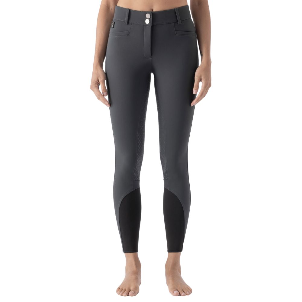 Equiline Adellek Vollgrip Hochbund Reithose Damen - night grey, Größe 38