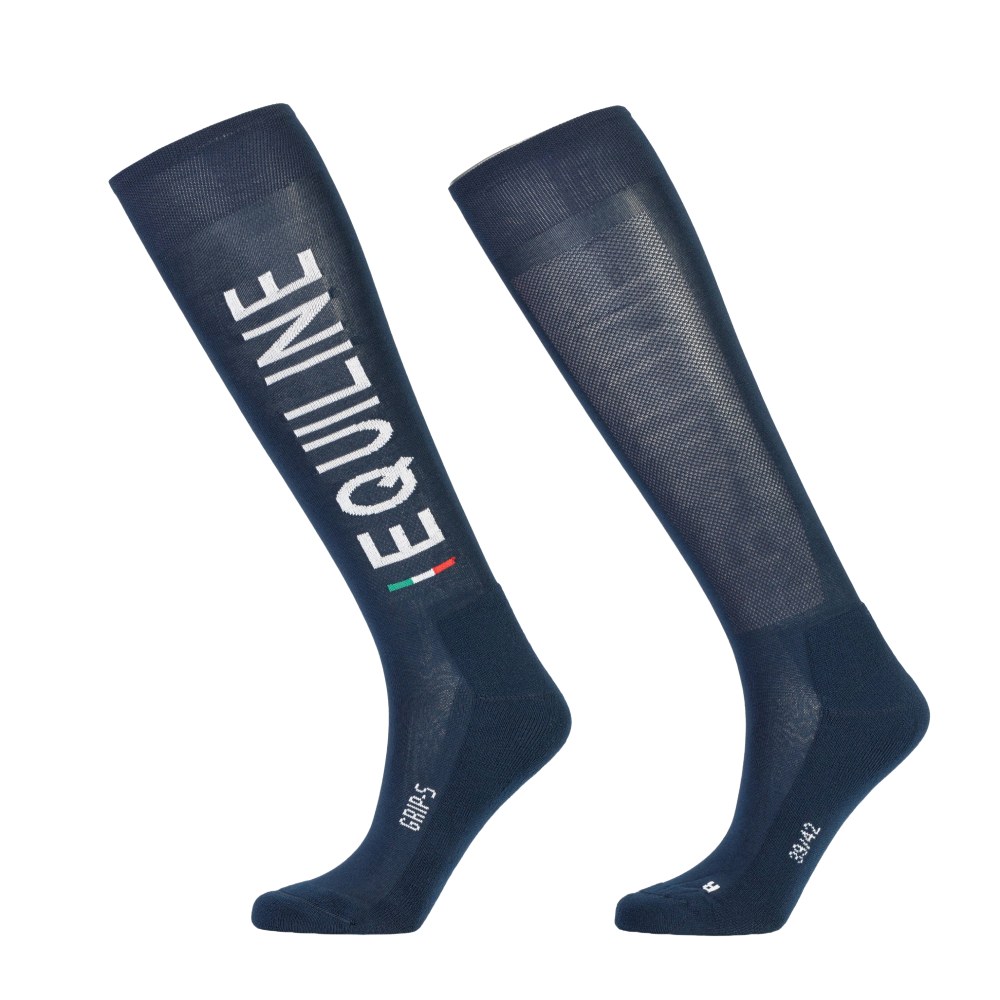 Equiline Easy Fit Kniestrümpfe - blau, Größe 39/42