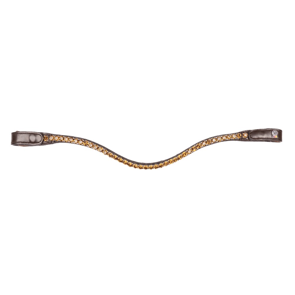 Waldhausen X-Line Stirnband Shine - braun/beige, Größe Warmblut