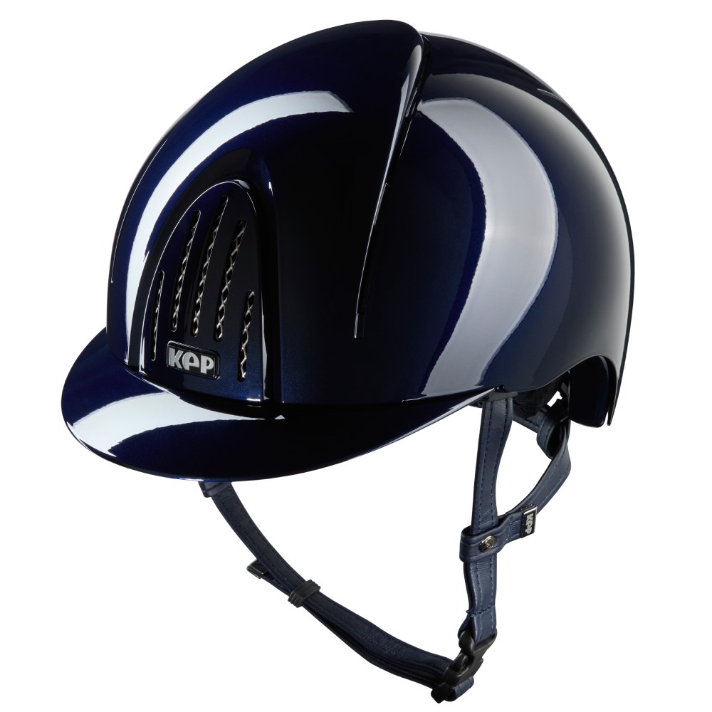 KEP Smart Nova Metal Polish Reithelm - blue, Größe M (51-58)