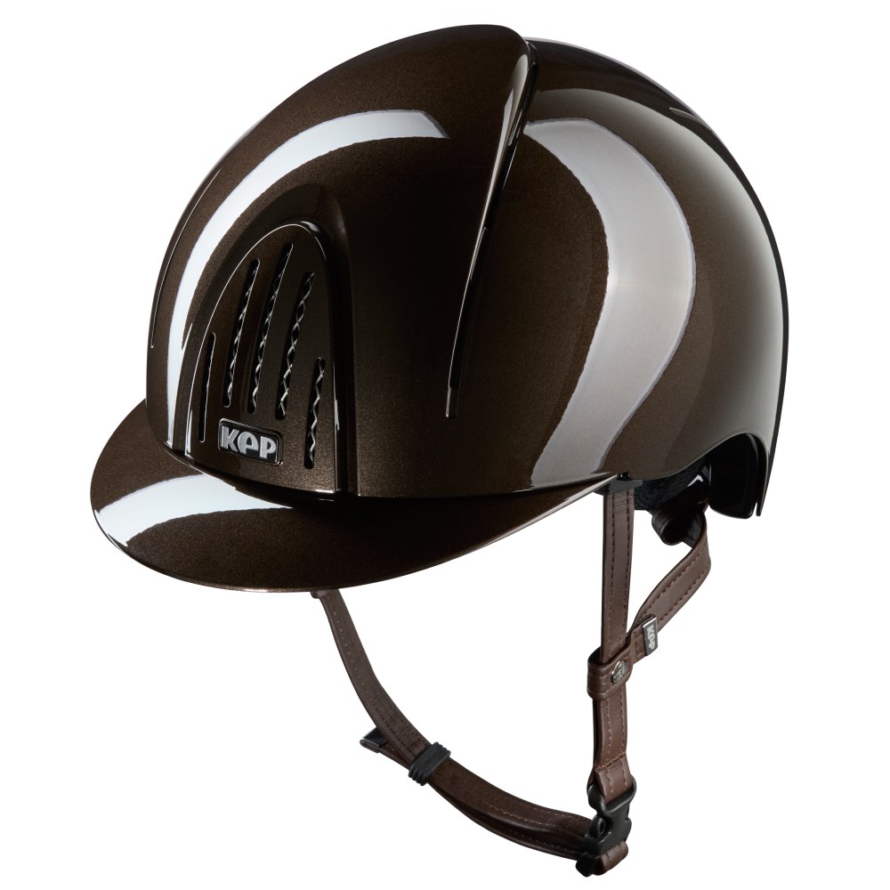 KEP Smart Nova Metal Polish Reithelm - brown, Größe M (51-58)